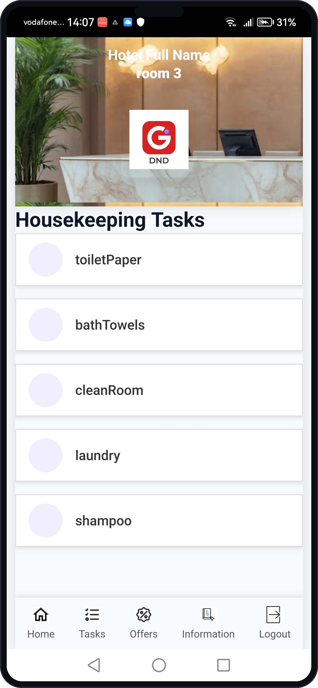 GuestHand app screen 3