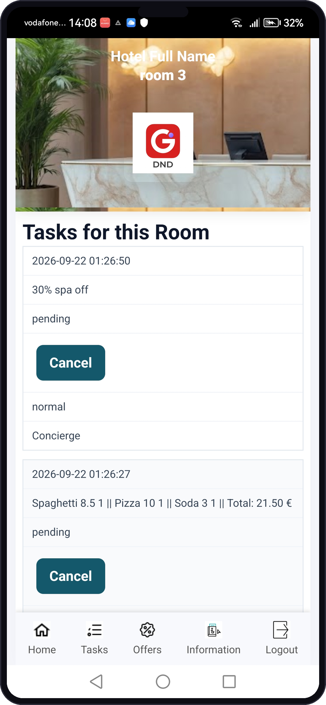GuestHand app screen 5